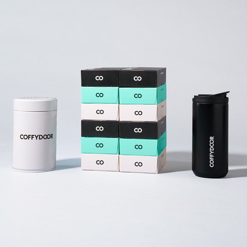 Startpaket 120 kaplar + Termosmugg + Kapselhållare