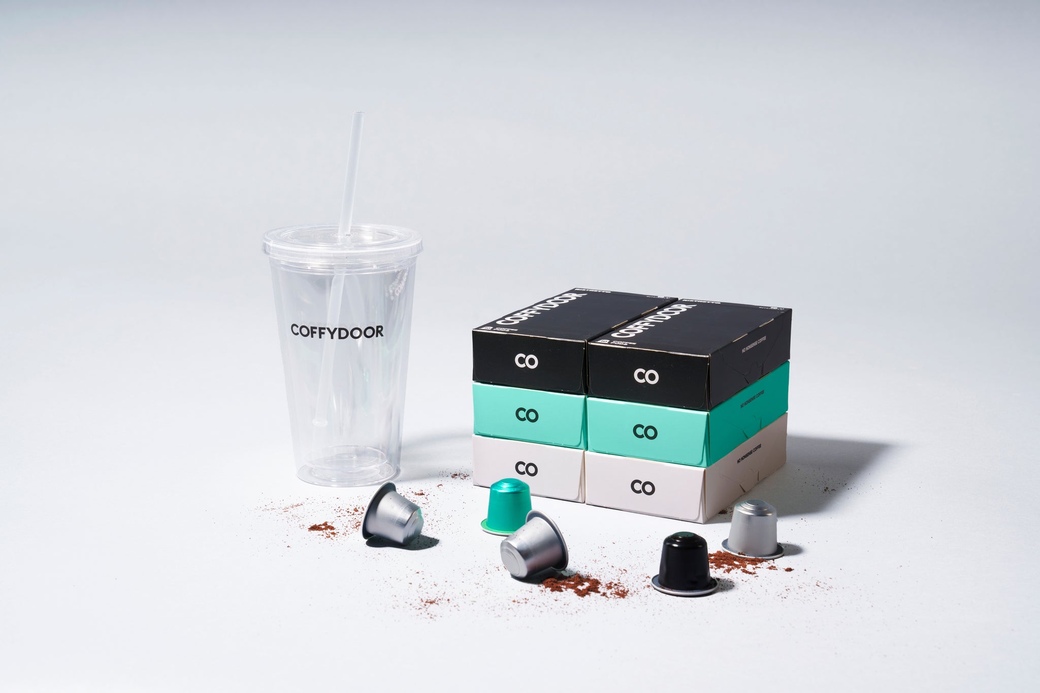 60 Nespresso®-kompatibla kapslar + Coffycup